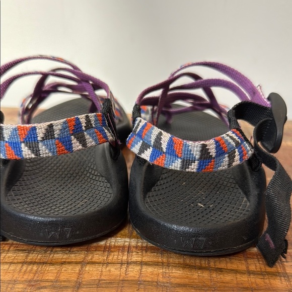 Chaco Purple and Black Geometric Sandals, Women’s 7 - Picture 4 of 7